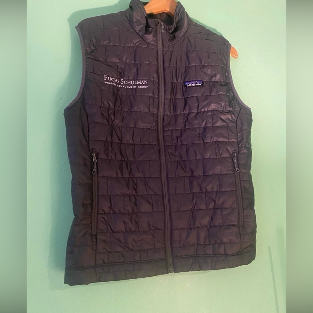 PATAGONIA BRANDED WINTER GREY SLIM BRICK QUILTED VEST Jacket CLASSIC RA… - Picture 2 of 14